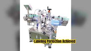 自動チリソースボトルラベル貼付機