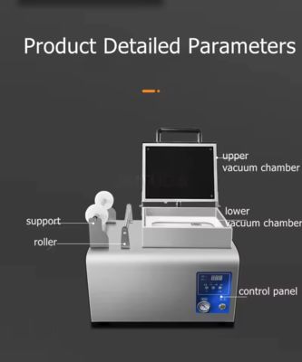 Plastic Tray Vacuum Skin Sealing Machine with Food Grade Stainless Steel and 6061 Anodized Aluminum Mold for Fast Food Packaging