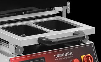 Food Grade 304 Stainless Steel Tray Sealing Machine with 6061 Anodized Aluminum Mold and Integrated Control System