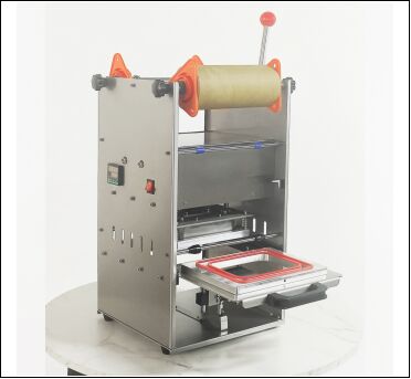 食品グレードステンレス鋼ボディと6061陽極酸化アルミニウム金型を備えた電動手動ミルクティーシーリングマシン