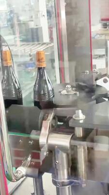 Source Factory Fully automatic double head round bottle labeling machine CH-306  neck label automatic labeling machine, beer labeling machine